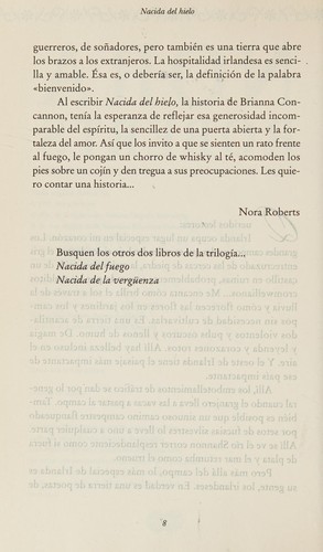 Nora Roberts: Nacida del hielo (Spanish language, 2008, Suma de Letras)