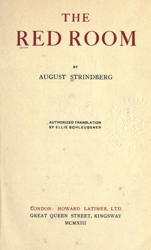 August Strindberg: The red room. (1913, Howard Latimer)