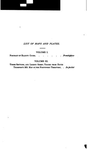 Alexander Henry , David Thompson: New Light on the Early History of the Greater Northwest: The Manuscript Journals of Alexander ... (1897, F. P. Harper)