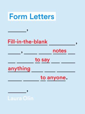 Laura Olin: Form Letters (2016, Abrams, Inc.)