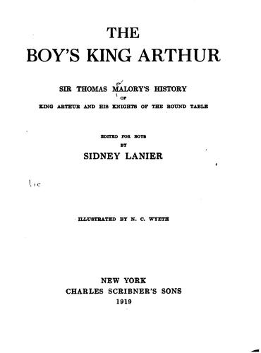 Thomas Malory: The Boy's King Arthur (1917, Charles Scribner's Sons)
