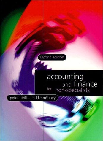 Peter Atrill: Accounting and finance for non-specialists (1997, Prentice Hall)